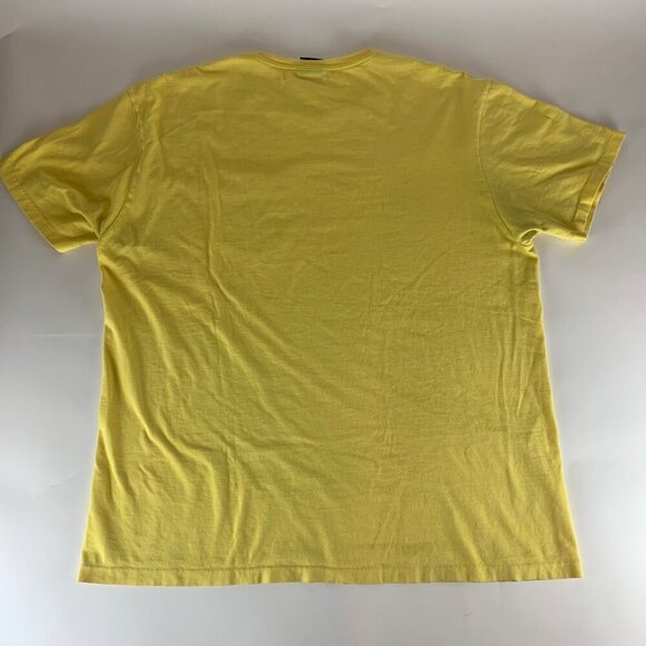 Polo Ralph Lauren Vintage Yellow Short Sleeve Single Stitch Shirt Mens Large - Picture 5 of 5